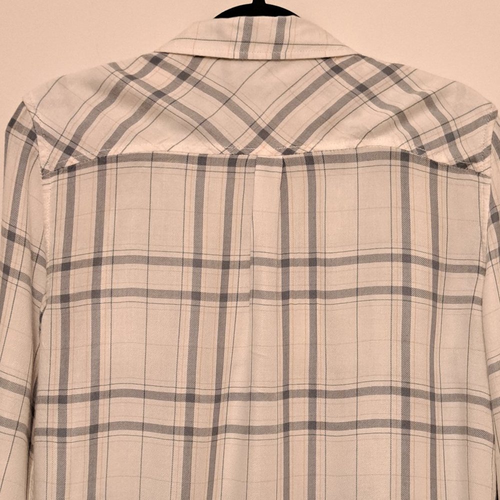 Paige Button Up Striped Pattern Blouse Size Mediu… - image 7